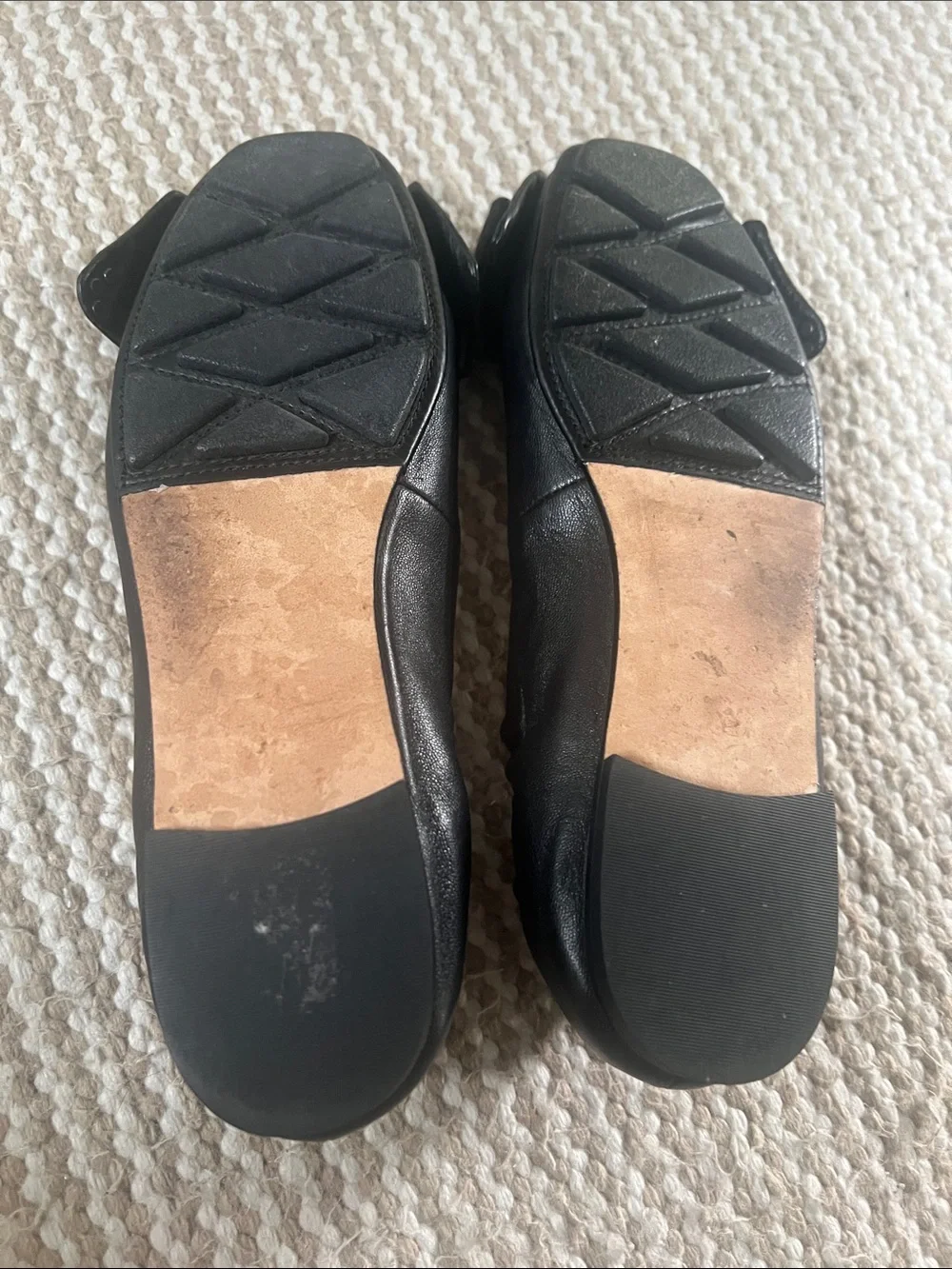 Tory Burch black leather ballet flats